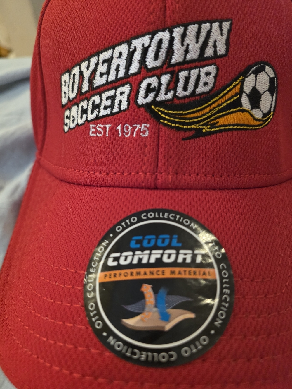 Red Performance Baseball Cap - Picture 3 of 7